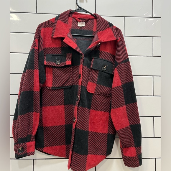 Plaid shacket / jacket - Picture 1 of 5